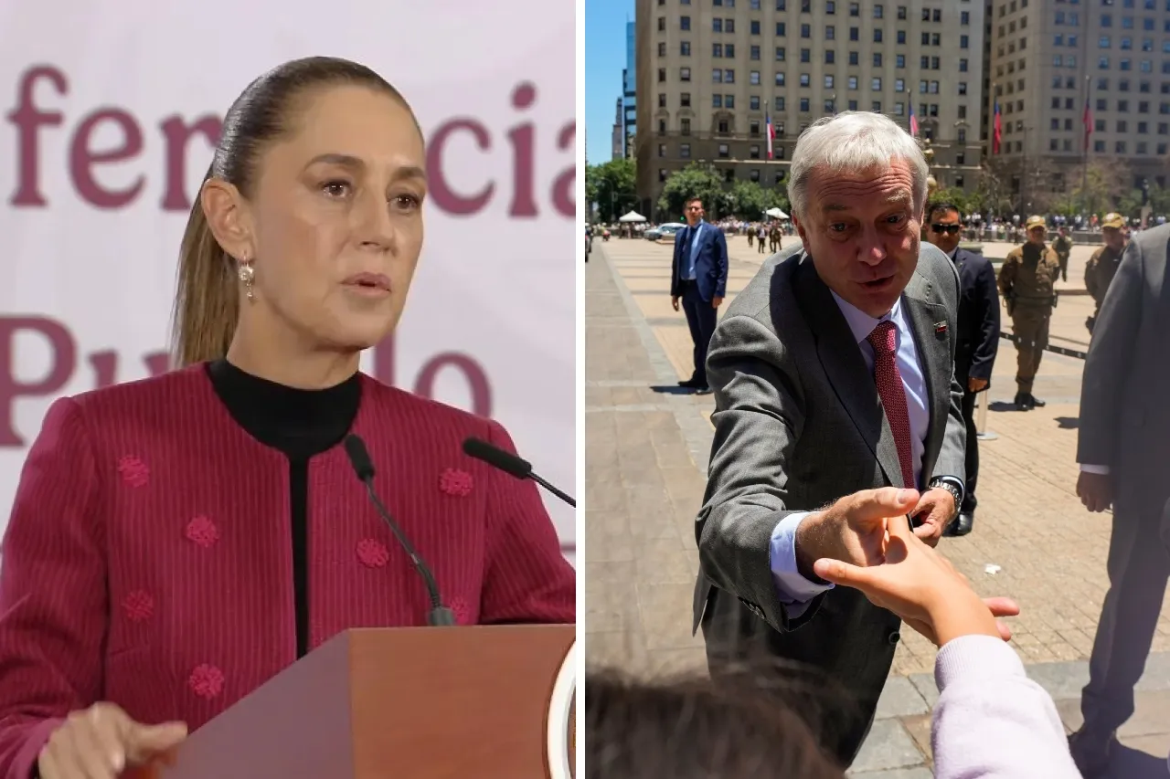 La critica de Sheinbaum a Kast: "Complacencia con la dictadura chilena es un grave retroceso democrático"