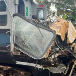 Tren Interoceánico choca contra tráiler en Chiapas