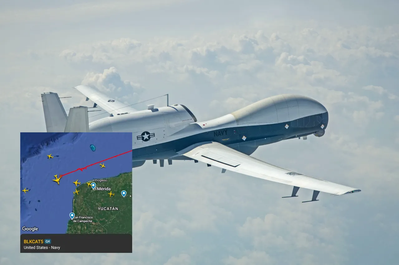 "Sorpresa en el Golfo de México: Un dron sin identificar vuela sobre la costa yucateca, un día después de las palabras contundentes del presidente estadounidense sobre el país"