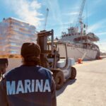 "La Armada de México envía una refrescada alivio a Cuba con cargamentos humanitarios en su última misión".